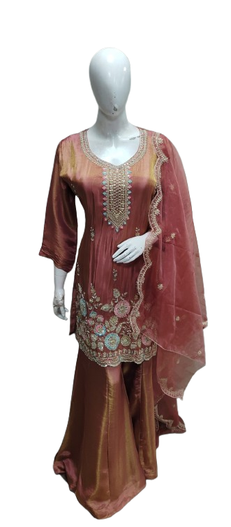 Premium tissue handwork suit set