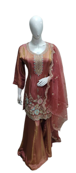 Premium tissue handwork suit set