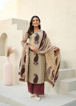Smart Pure cotton paisley print suit set