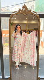 Premium cotton digital printed Anarkali suit set
