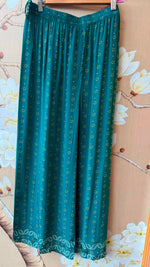 Pretty crepe bandhani co ord in blue