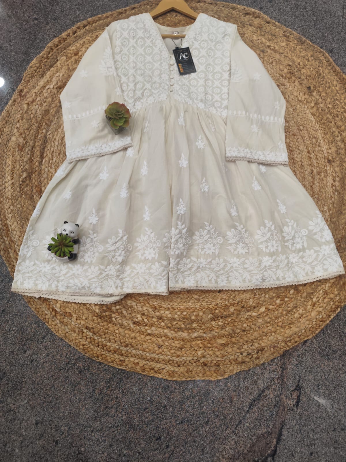 Beautiful chikankari one piece