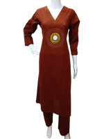 Pure cotton real mirror kurta pant