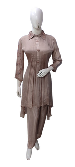 Premium chinon heavy handwork co ord set