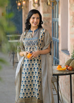 Pretty Mul silk kaftan set