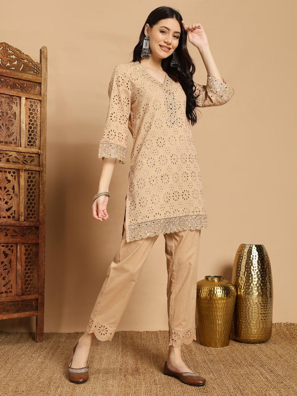 Premium shifli cotton design Co ord