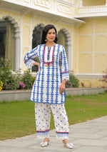 Super smart premium cotton lining cotton co ord with lace detailing