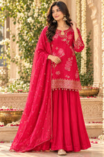Premium crepe jacquard lehenga suit set