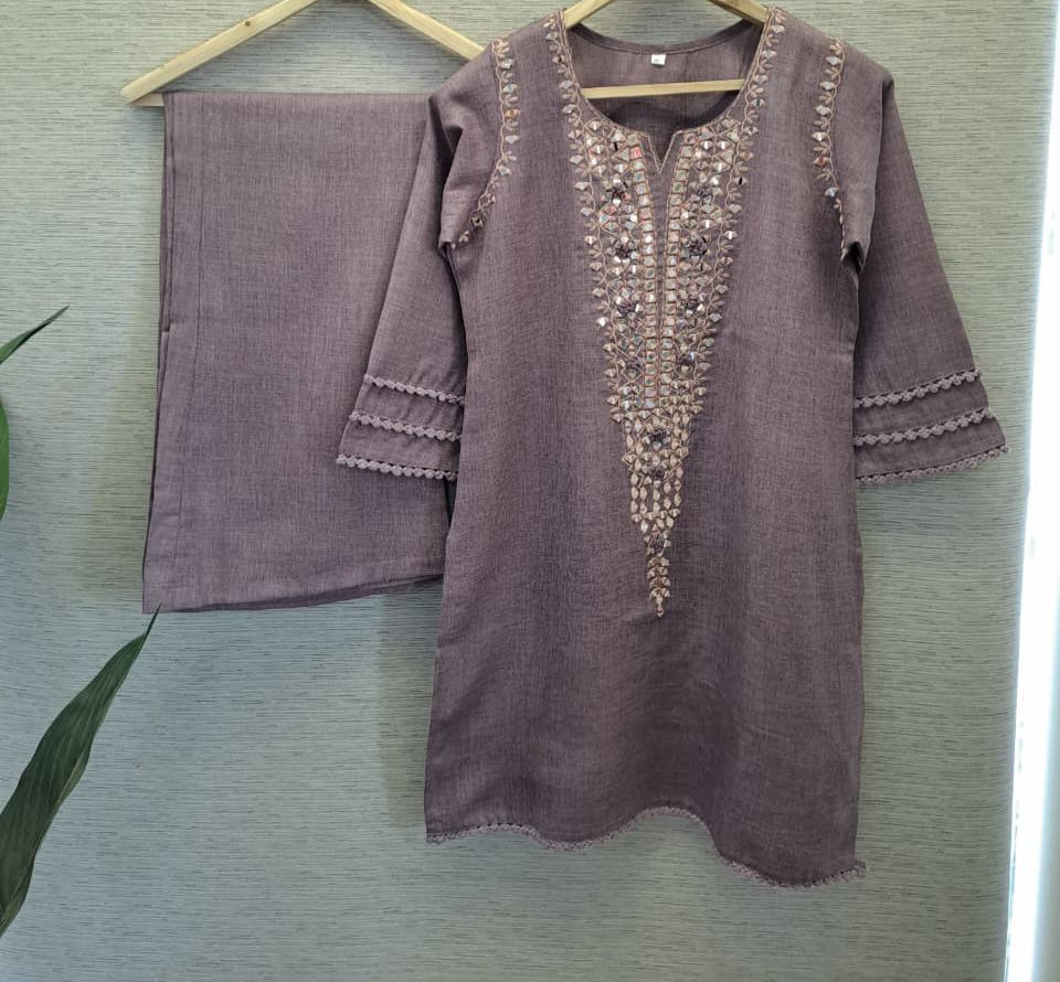 Organic cotton real mirror co ord set in purple
