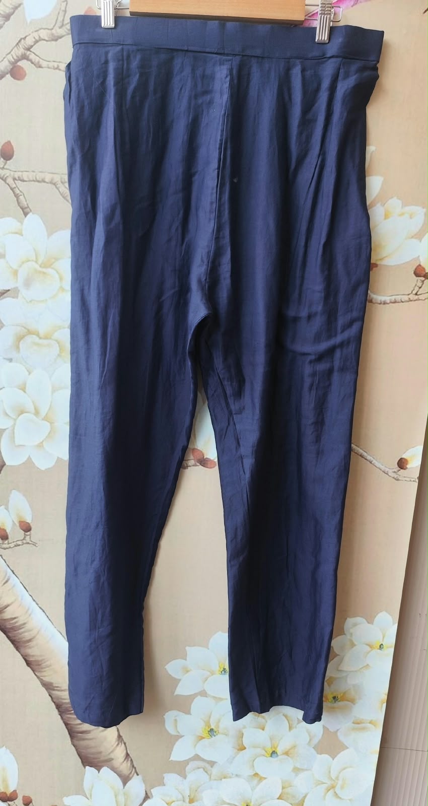 Premium banarsi Mul chanderi suit set in blue n pinkFull suit