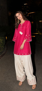 Heart farshi salwar soft muslin co ord set