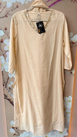 Premium cotton full suit set in cream
