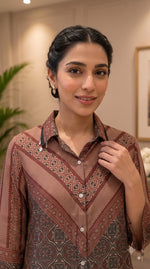 Wow crepe ajrakh co ord set