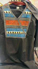 Premium cotton suit in black