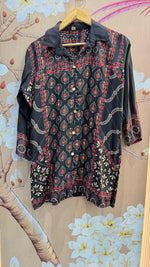 Super pretty ajrakh co ord set in black