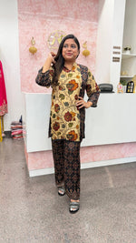 Pure crepe silk Kalamkari co ord set