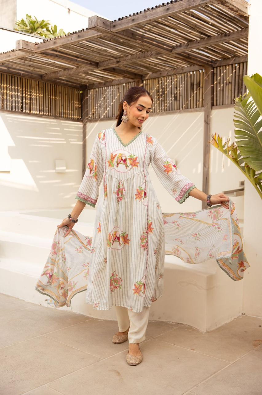 Cotton Mul digital print suit set