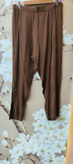 Premium chinon with handwork all over full suit in brown
