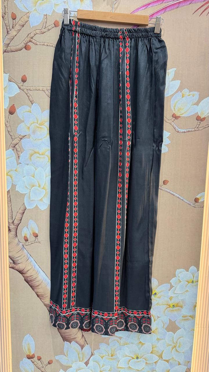 Super pretty ajrakh co ord set in black