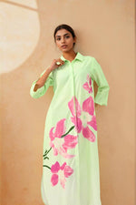 Smart shirt digital printed floral one piece