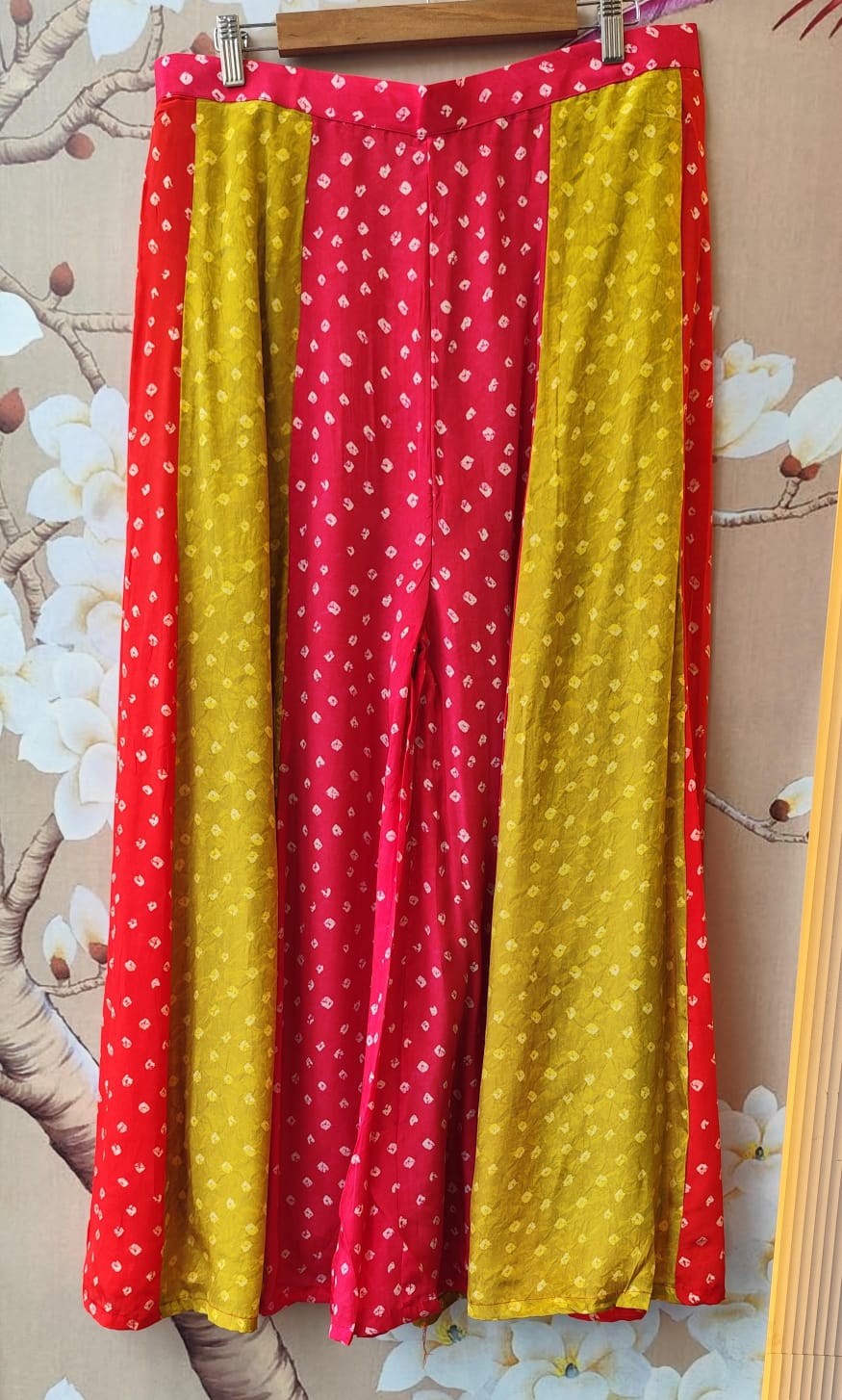 Wow crepe silk premium handwork paired with plazzo pant