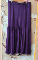 Premium chinon beautiful handwork all over in purple