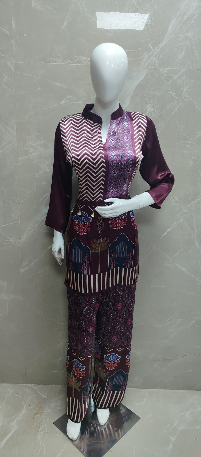 Premium ajrakh gaji silk co ord