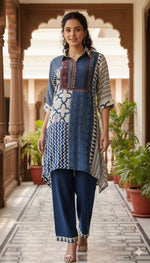 Ajrakh pure crepe co ord set