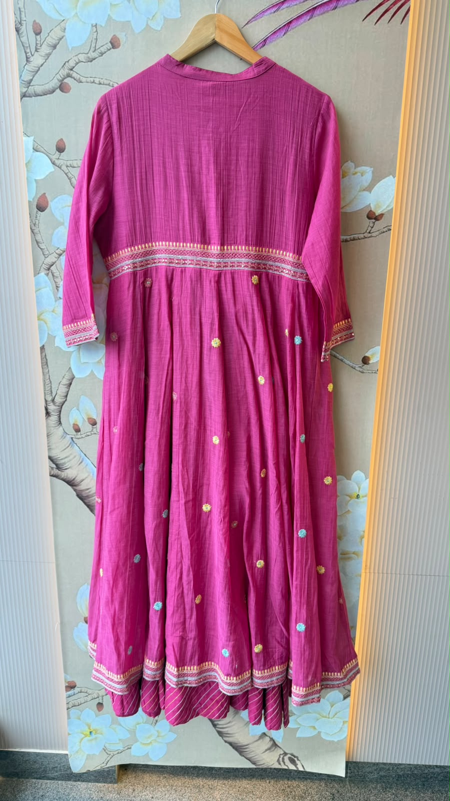 Premium Mul chanderi layered gown