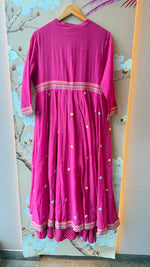 Premium Mul chanderi layered gown