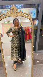 Wow cotton angrakha Anarkali suit set with embroidery and gotta detailing (loose fit)