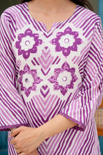 Gorgeous purple Lehariya suit set