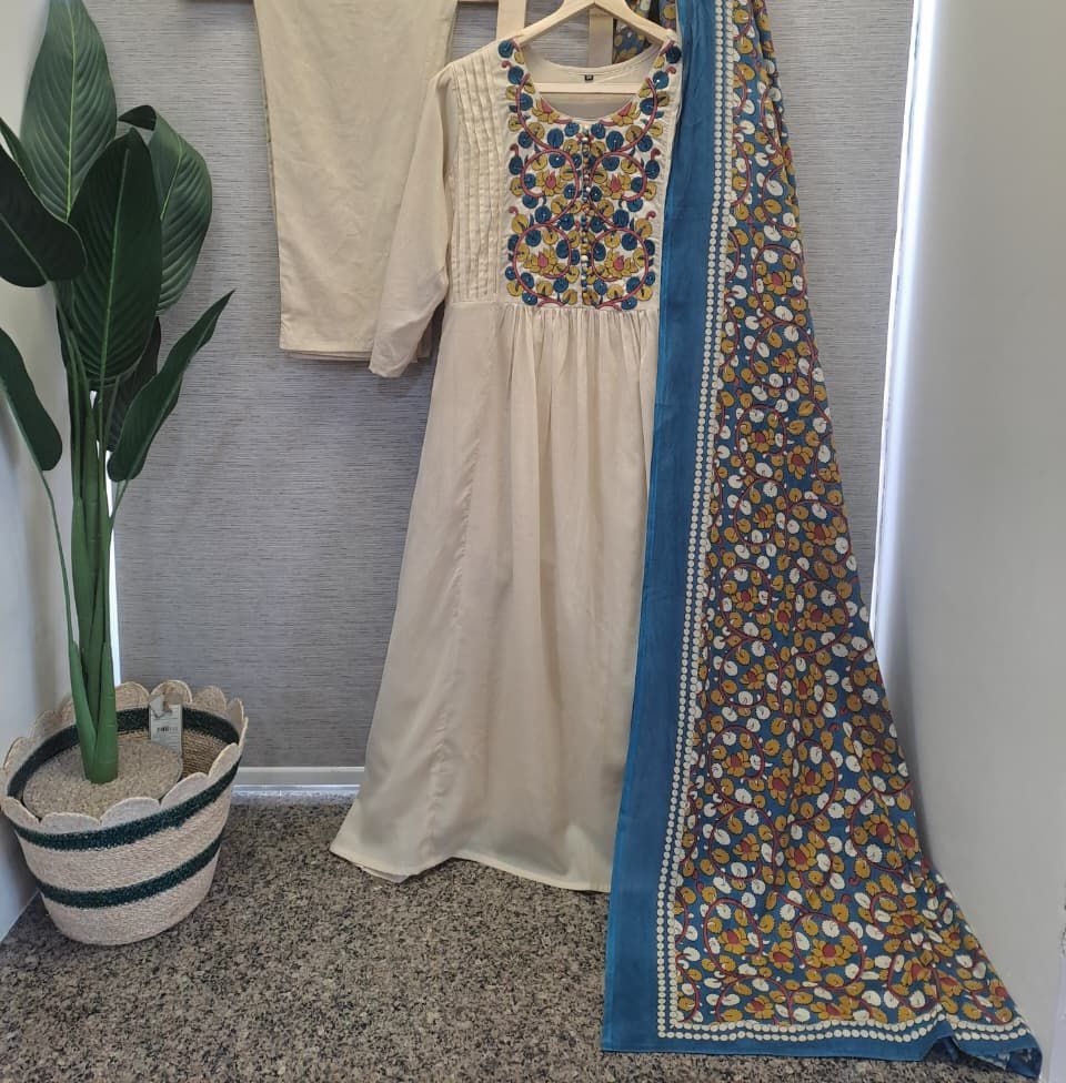 Super pretty n premium cotton with embroidered yoke