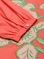 Premium cotton embroidered cotton Co ord set