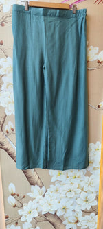 Premium Mul chanderi with inner and paired with linen pants in blue