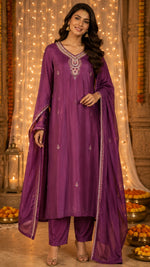 Premium chinon handwork full suit set in wine