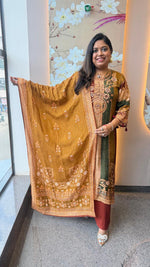 Pretty Russian silk lining suit set ( true to size )
