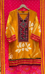 Pretty dola silk yellow n pink suit set paired with farshi salwar