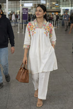 Super soft muslin with cross stitched embroidered designer article