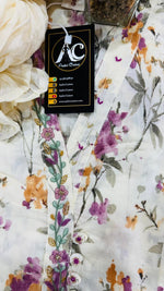 Pure cotton V neck suit set