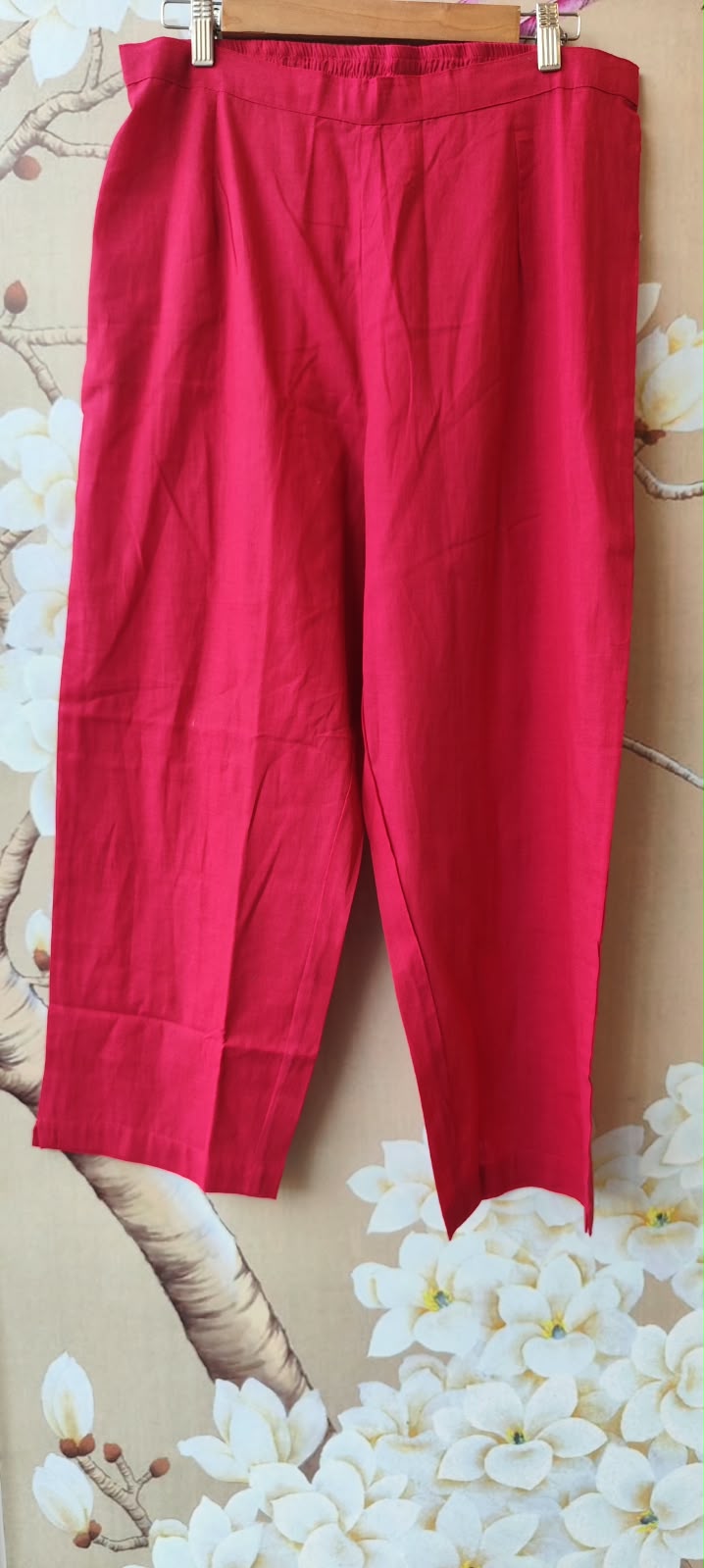 Premium handloom cotton zari weaved suit in pink