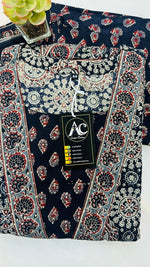Wow ajrakh print jacket suit set