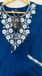 Beautiful heavy rayon chikankari short top