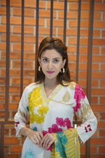 Stunning dola silk suit set paired with soft organza dupatta