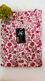 Wow cotton V neck cotton kurti