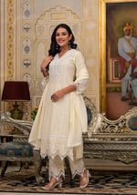 Timeless beauty ! A pure elegance ! Super beautiful n pretty cotton suit set with intricate detailing