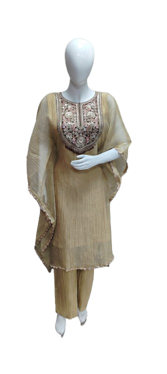 Super smart crush tissue kaftan set