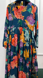 Crepe angrakha anarkali full suit