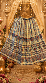 Wow gaji silk Kalamkari skirt