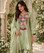 Super smart n elegant tissue suit set (true to size )in mint green